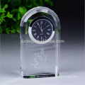 Custom Logo High Quality Home Decoration Office crystal desk clock